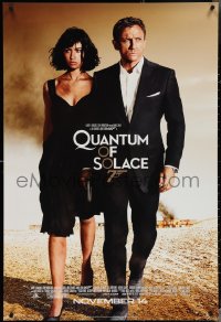 3w0910 QUANTUM OF SOLACE advance 1sh 2008 Daniel Craig as James Bond, sexy Olga Kurylenko!