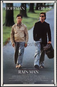 3w0917 RAIN MAN advance 1sh 1988 Tom Cruise & autistic Dustin Hoffman, directed by Barry Levinson!