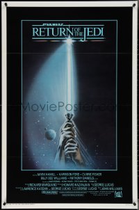 3w0926 RETURN OF THE JEDI int'l 1sh 1983 hands holding lightsaber by Tim Reamer!