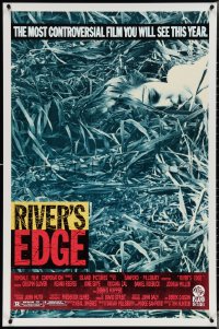 3w0936 RIVER'S EDGE 1sh 1986 Keanu Reeves, Glover, most controversial film you will see this year!