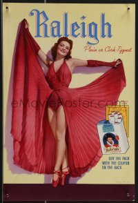 3w0327 BROWN & WILLIAMSON 10x16 advertising poster 1940 wonderful full-length art of sexy woman!