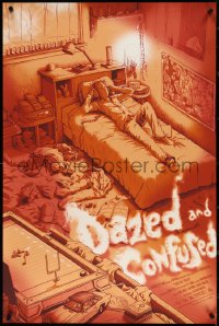 3w0081 DAZED & CONFUSED #133/150 24x36 art print 2016 Mondo, art by James Flames, variant edition!