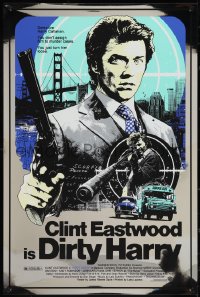 3w0082 DIRTY HARRY #10/11 24x36 art print 2022 Davis art of Eastwood w/.44 magnum, foil variant!