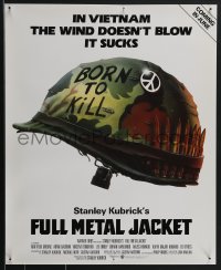 3w0337 FULL METAL JACKET 17x21 special poster 1987 Stanley Kubrick Vietnam War movie, Castle art!