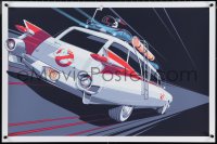 3w0102 GHOSTBUSTERS #75/375 24x36 art print 2016 Craig Drake, best close-up art of Ecto-1!