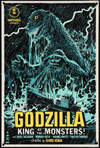 3w0105 GODZILLA #30/225 24x36 art print 2020 Mondo, art by Francesco Francavilla, regular edition!