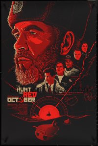 3w0119 HUNT FOR RED OCTOBER #7/45 24x36 art print 2017 submarine captain Sean Connery by Connan!