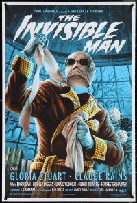 3w0123 INVISIBLE MAN #129/300 24x36 art print 2020 Mondo, art by Jason Edmiston, regular edition!