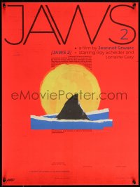 3w0286 JAWS 2 #103/150 18x24 art print 2022 Mondo, art by Rafa Orrico!