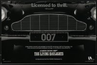 3w0338 LIVING DAYLIGHTS 12x18 special poster 1986 great image of classic Aston Martin car grill!