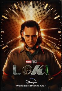 3w0207 LOKI DS tv poster 2021 Walt Disney, Marvel, great image of Tom Hiddleston in the title role!