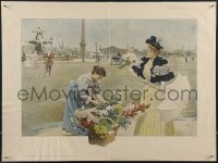 3w0339 LOUIS DE SCHRYVER 19x25 French special poster 1894 magazine supplement for Paris-Noel!