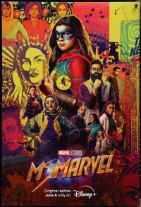 3w0209 MS. MARVEL DS tv poster 2022 Walt Disney Marvel comics, Iman Vellani and top cast montage!