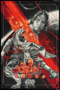 3w0154 ROGUE ONE #1326/1775 24x36 art print 2017 Mondo, art by Martin Ansin, regular edition!