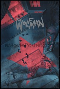 3w0176 WOLF MAN #47/125 24x36 art print 2020 Mondo, art by Jonathan Burton, variant edition!