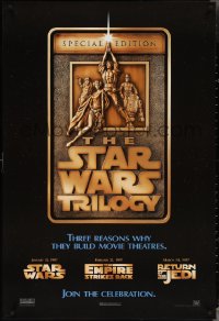 3w0982 STAR WARS TRILOGY style F 1sh 1997 George Lucas, Empire Strikes Back, Return of the Jedi!