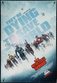 3w0992 SUICIDE SQUAD int'l advance DS 1sh 2021 James Gunn, DC Comics, dying to save the world!