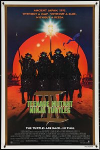 3w0997 TEENAGE MUTANT NINJA TURTLES III 1sh 1993 Turtles are back in time, feudal Japan!