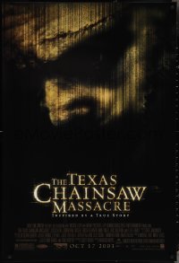 3w0998 TEXAS CHAINSAW MASSACRE advance 1sh 2003 cool horror image, Jessica Biel, Jonathan Tucker