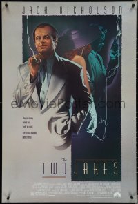 3w1021 TWO JAKES 1sh 1990 cool full-length art of smoking Jack Nicholson by Rodriguez!