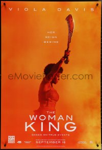 3w1039 WOMAN KING teaser DS 1sh 2022 Viola Davis in the title role, her reign begins!