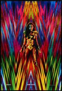 3w1045 WONDER WOMAN 1984 int'l teaser DS 1sh 2020 great colorful 80s inspired image of Gal Gadot!