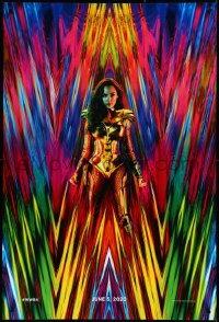 3w1044 WONDER WOMAN 1984 teaser DS 1sh 2020 great 80s inspired image of Gal Gadot as Amazon princess!