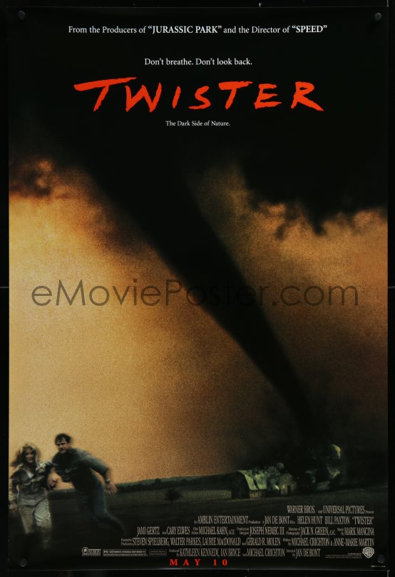 eMoviePoster.com: 3w1020 TWISTER advance DS 1sh 1996 storm chasers Bill ...