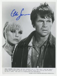 3x0462 ELKE SOMMER signed 7.5x10 still 1968 c/u with Gary Lockwood in They Came To Rob Las Vegas!