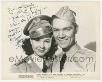 3x0494 JANE WITHERS signed 8.25x10 still 1942 great portrait w/ Henry Wilcoxon in Johnny Doughbough!