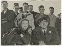 3x0513 JUNE ALLYSON signed 7.25x9.5 still 1955 c/u with James Whitmore in The McConnell Story!