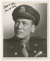 3x0519 KENNETH TOBEY signed 8x10 still 1953 head & shoulders c/u from The Beast from 20,000 Fathoms!