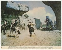 3x0416 RAY HARRYHAUSEN signed 8x10 mini LC #8 1969 special effects scene from Valley of Gwangi!