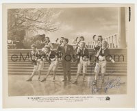 3x0557 PERRY COMO signed 8x10 still 1946 performing on stage with pretty ladies in If I'm Lucky!