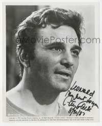 3x0558 PETER FALK signed 8x10 still 1970 great head & shoulders close up from Husbands!