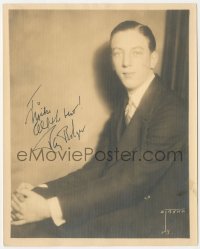 3x0563 RAY BOLGER signed deluxe stage play 8x10 still 1930s seated portrait on Broadway by Strand!