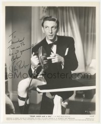 3x0360 RAY BOLGER signed 8x10 REPRO photo 1980s ironing his tuxedo pants in Four Jacks and a Jill!