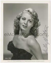 3x0572 SHELLEY WINTERS signed 8.25x10 still 1947 sexy Universal portrait wearing strapless gown!