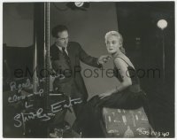 3x0575 SHIRLEY EATON signed 7.25x9.25 still 1957 first photo session at Rank w/photog Cornel Lucas!