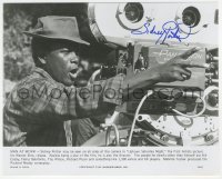 3x0577 SIDNEY POITIER signed 7.5x9.5 still 1974 candid by camera directing Uptown Saturday Night!