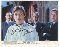 3x0417 SIMON WARD signed 8x10 mini LC #7 1978 close up of the English actor in The Chosen!