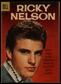 3x0049 RICKY NELSON signed comic book 1960 on the cover of the July/September issue of his comic!