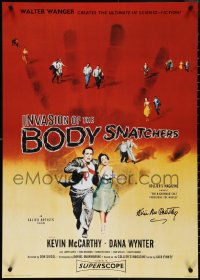 3x0143 KEVIN MCCARTHY signed 24x34 English commercial poster 1996 Invasion of the Body Snatchers!