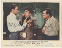 3x0197 DESIGNING WOMAN signed LC #8 1957 by Jesse White, who's grabbed by newspaper guy Gregory Peck!