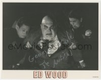 3x0200 ED WOOD signed LC 1994 by George Steele, great close up of The Animal as Tor Johnson!