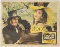 3x0202 FIGHTING KENTUCKIAN signed LC #8 1949 by John Howard, who's with pretty Vera Ralston!