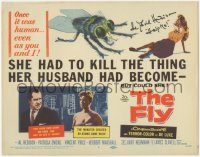 3x0173 FLY signed TC 1958 by Al David Hedison, once he was human even as you and I, Help Me!