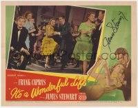 3x0217 IT'S A WONDERFUL LIFE signed LC #3 1946 by James Stewart, dancing w/ Donna Reed, Frank Capra!