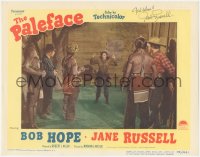 3x0242 PALEFACE signed LC #5 1948 by Jane Russell, who's held at gunpoint by Native Americans!