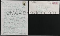 3x0082 EARTHA KITT signed letter 1991 sent to Australian friends she missed meeting in Nashville!